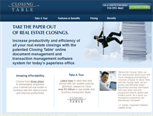 Tablet Screenshot of closingtable.com